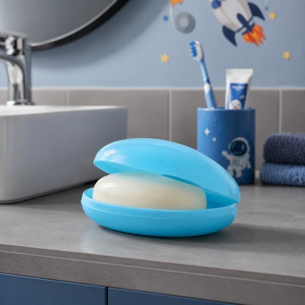 Porta Sabonete Com Tampa Saboneteira Plástica Resistente Premium