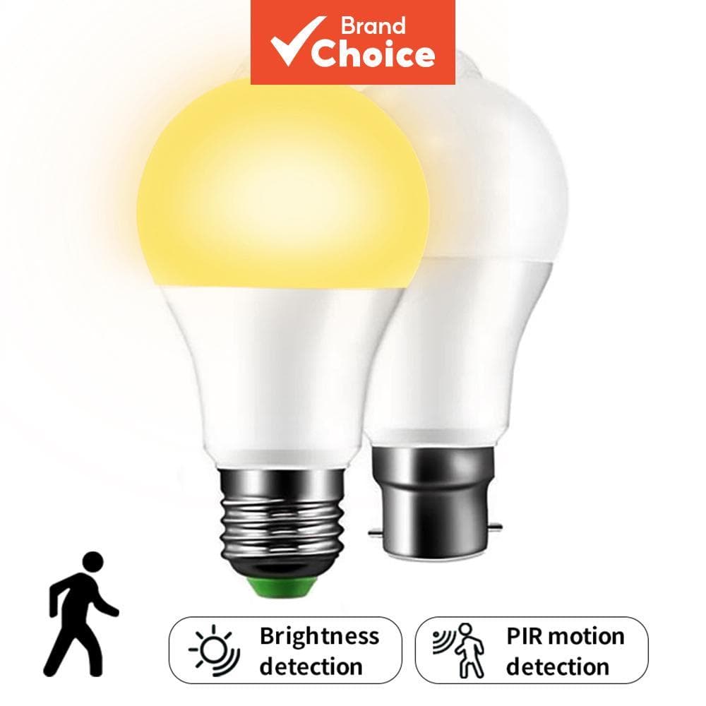 Lâmpada LED sensor de movimento PIR 12W 85-265V, acende e apaga automaticamente