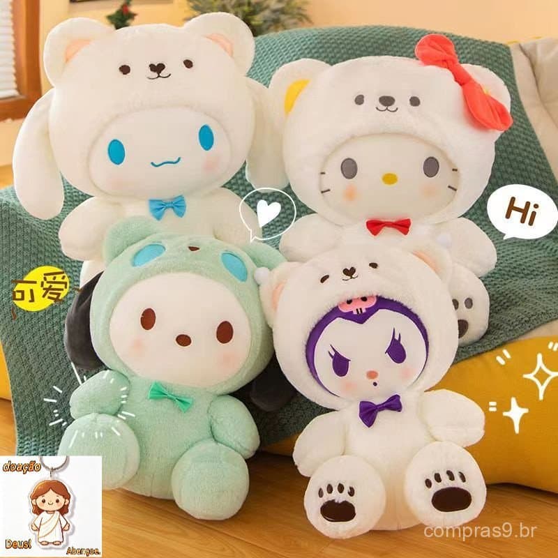 Sanrio Canela Cachorro Canela Melodia Pelúcia Pelúcia Sanrio Pelúcia Sanrio