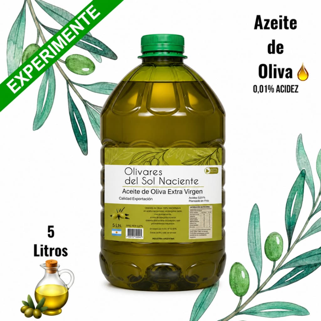 Azeite de Oliva Extra Virgem Olivares Del Sol Naciente 5l Botella