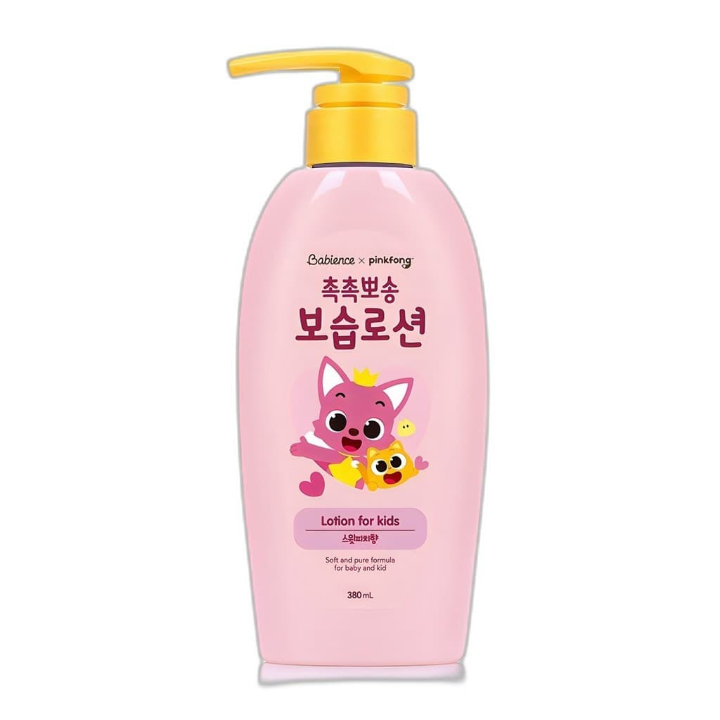 [Babiência] Loção Hidratante Pinkfong , 380ml , 1 Unidade/Coreana/Fórmula Suave Da boras royal