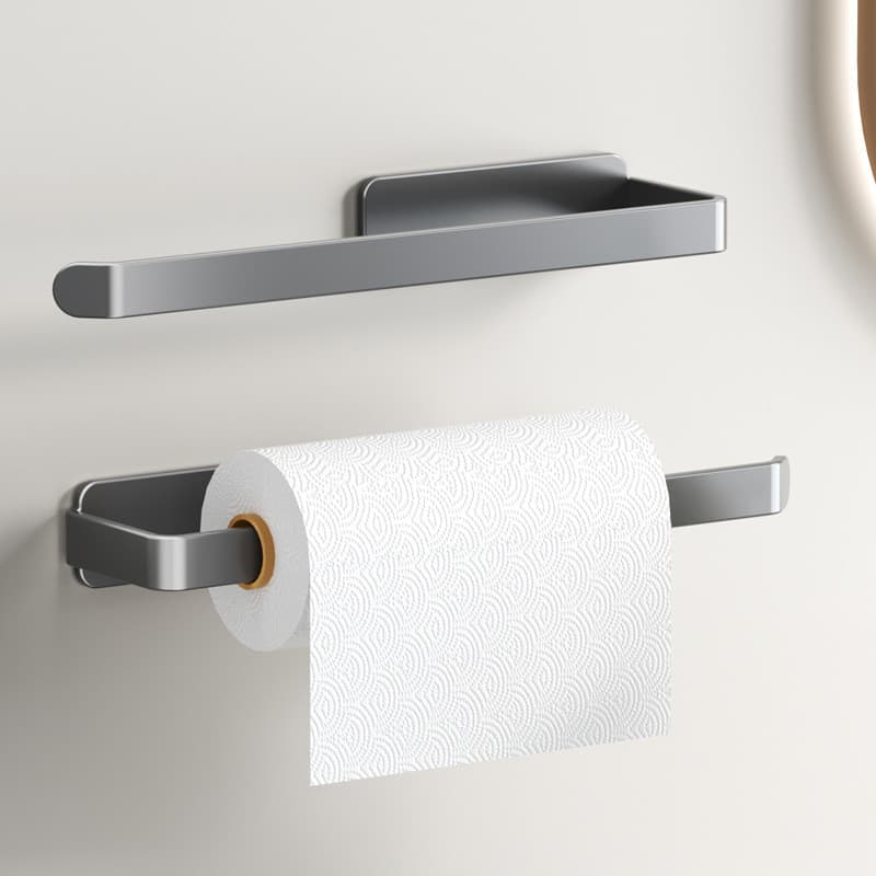 Rolo de papel higiênico caixa de papel higiênico caixa de tecido higiênico sem perfuração fixado na parede Rack de papel