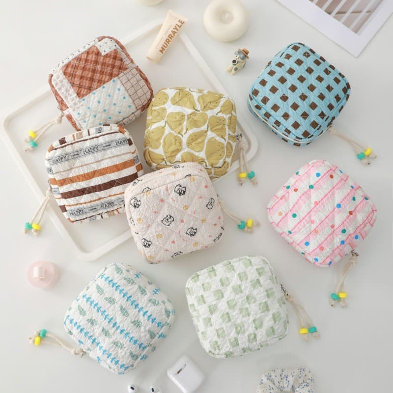 Bolsa masculina portátil bolsa de armazenamento fofa macia bolsa de moedas batom bolsa cosmética Mini AS5Z
