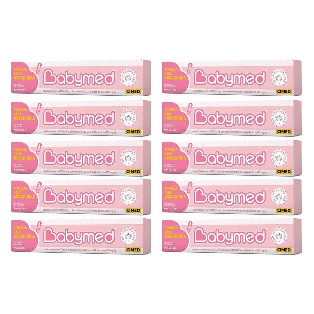 Babymed Rosa Pomada Assaduras 100mg Kit 10 - 45g - Cimed