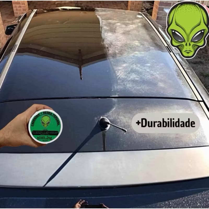 Cera Carnaúba Alien Espelhamento Cerâmico Auto Brilho Polimento