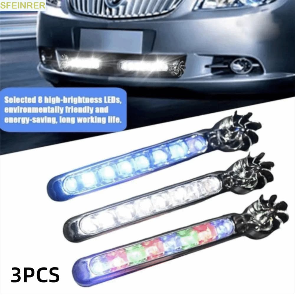 Luz LED Para Carro Movido A Vento SFEINRER , Lâmpada De Ventilador De Rotação Movida , Decorativa