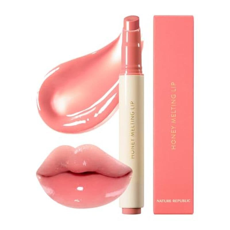 Nature Republic HONEY MELTING LIP (02 FIG) SOFT STICK , Hyding Gloss , Bálsamos Hidratantes , Tonalidade Transparente ,