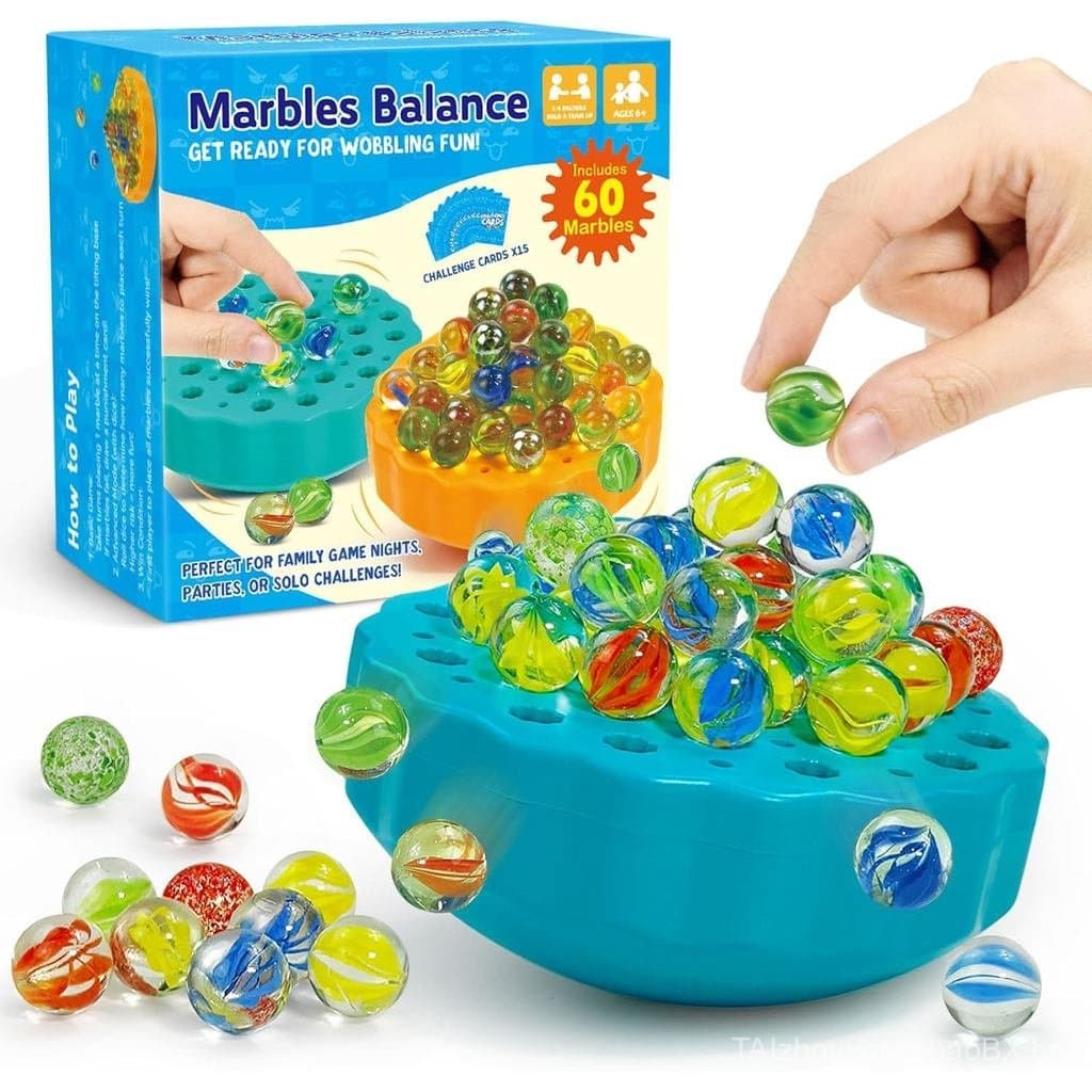 Jogo de Bolinhas Oscilantes - Jogo de Empilhar e Equilibrar para Crianças de 6 a 12 Anos e Famílias - Divertido Jogo par