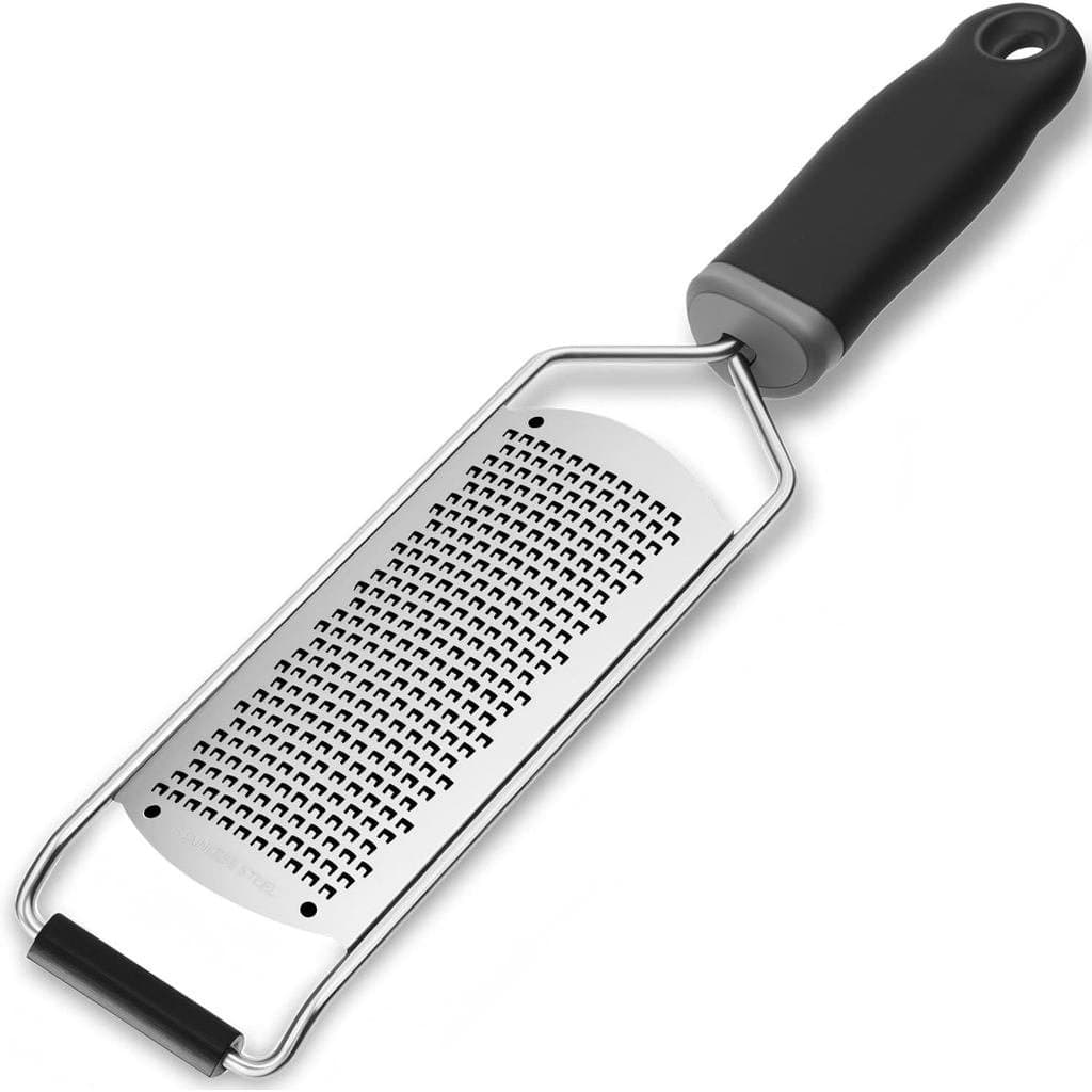Ralador de Limão e Queijo Aprimorado, Ralador Manual Antiderrapante de Aço Inoxidável de Grau Alimentício para Alho, Gen