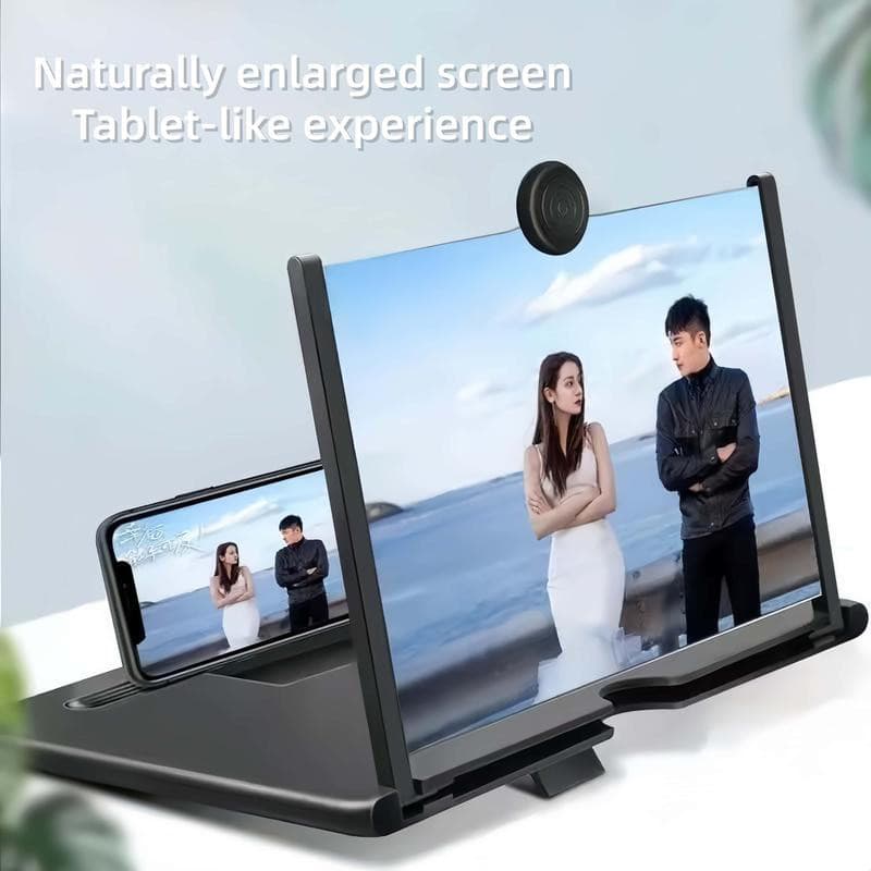Lupa De Tela Do Telefone 3D HD Projetor De Mesa Para Idosos Assistir Vídeo Filme Noite Casa Viagem Quebrar Amplificador
