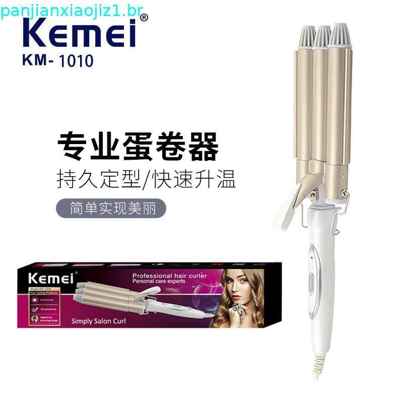 Kemei 1010 Curling Iron Cerc Triple Barrel Hair Styler Hair Waver Styling Tools (110-220V)