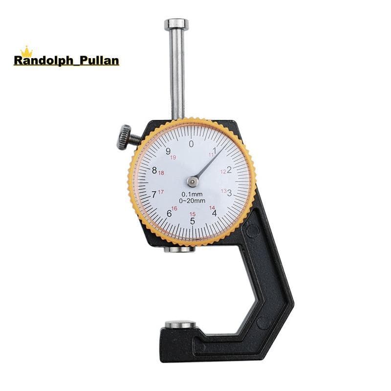 [Concessional H] Portátil Mini Medidor De Espessura 0-20mm Ponteiro Cabeças Planas De Papel