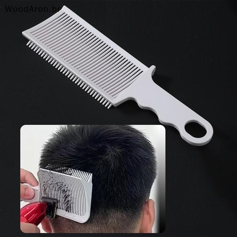 WoodAron 2 Pcs Kit Atualização Barbeiro Flat Top Pentes De Corte De Cabelo Design De Arco Masculino Posicionamento Curvo
