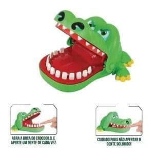 Brinquedo Infantil Jogo Crocodilo Dentista Morde Dedo Jacaré