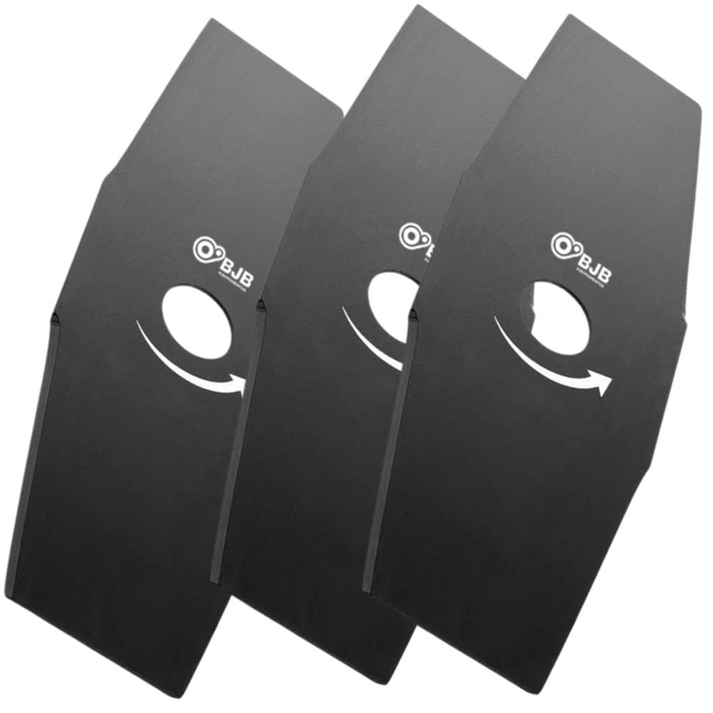 3X Lâminas Aço Faca Roçadeira 2 Pontas FURO DE 25,4MM ou 1 polegada