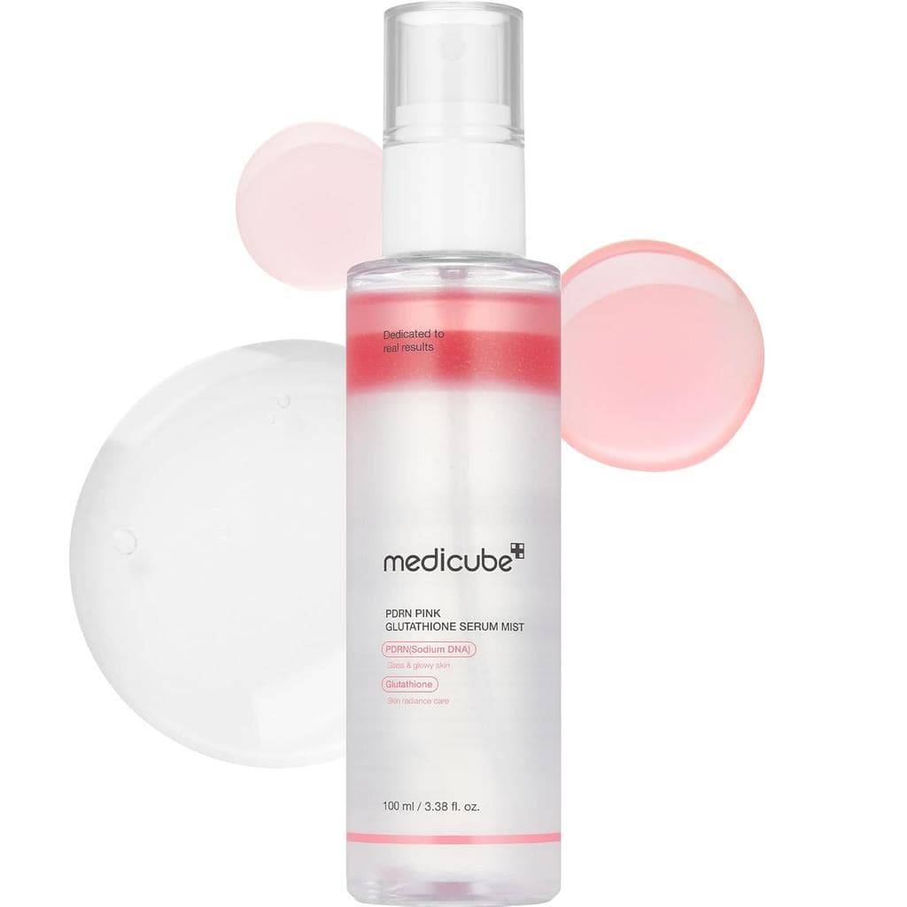 Medicube Sérum Spray de Glutationa Rosa com PDRN de DNA de Salmão I Pink Glass Glow Serum Mist para Hidratação, Ação Cal