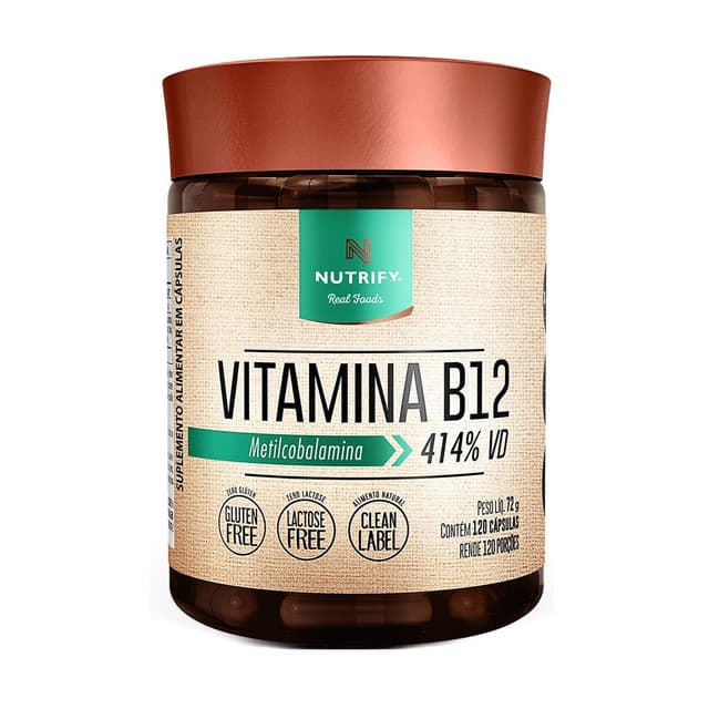 Vitamina B12 com 120 Cápsulas - Nutrify