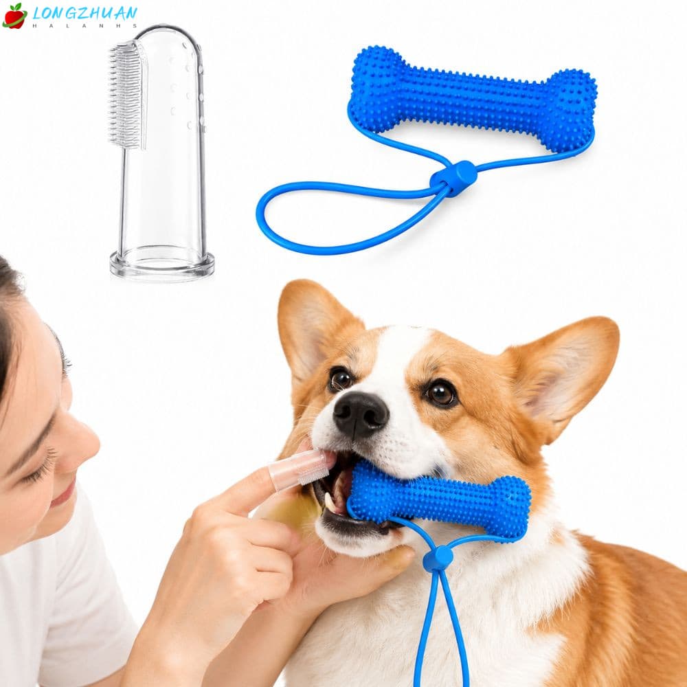 LONNGZHUAN Brinquedo Para Mastigar Cachorro , Evita Cárie Dentária Em PVC , Adereço Canino De Dupla Ação Mau Hálito