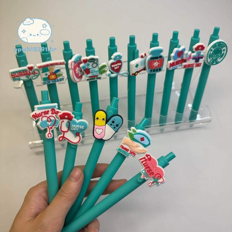 upwb 6/10 Pçs Canetas De Registro Médico Enfermeira Escrita Gel Presente Do Dia Das Enfermeiras Estudante Caneta Esferog
