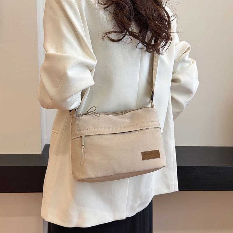 Bolsa De Ombro Simples Estilo Japonês Coreano Unissex-Mini Sacola De Compras