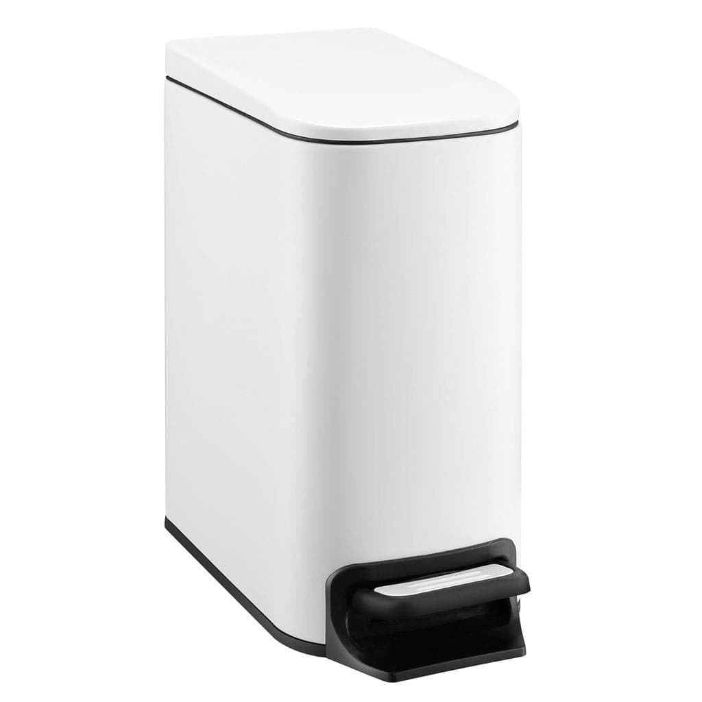 Lixeira Slim para Banheiro TIPGO com Tampa de Fechamento Suave, Pedal de Acionamento, 6 Litros / 1,6 Galões, Lixeira de