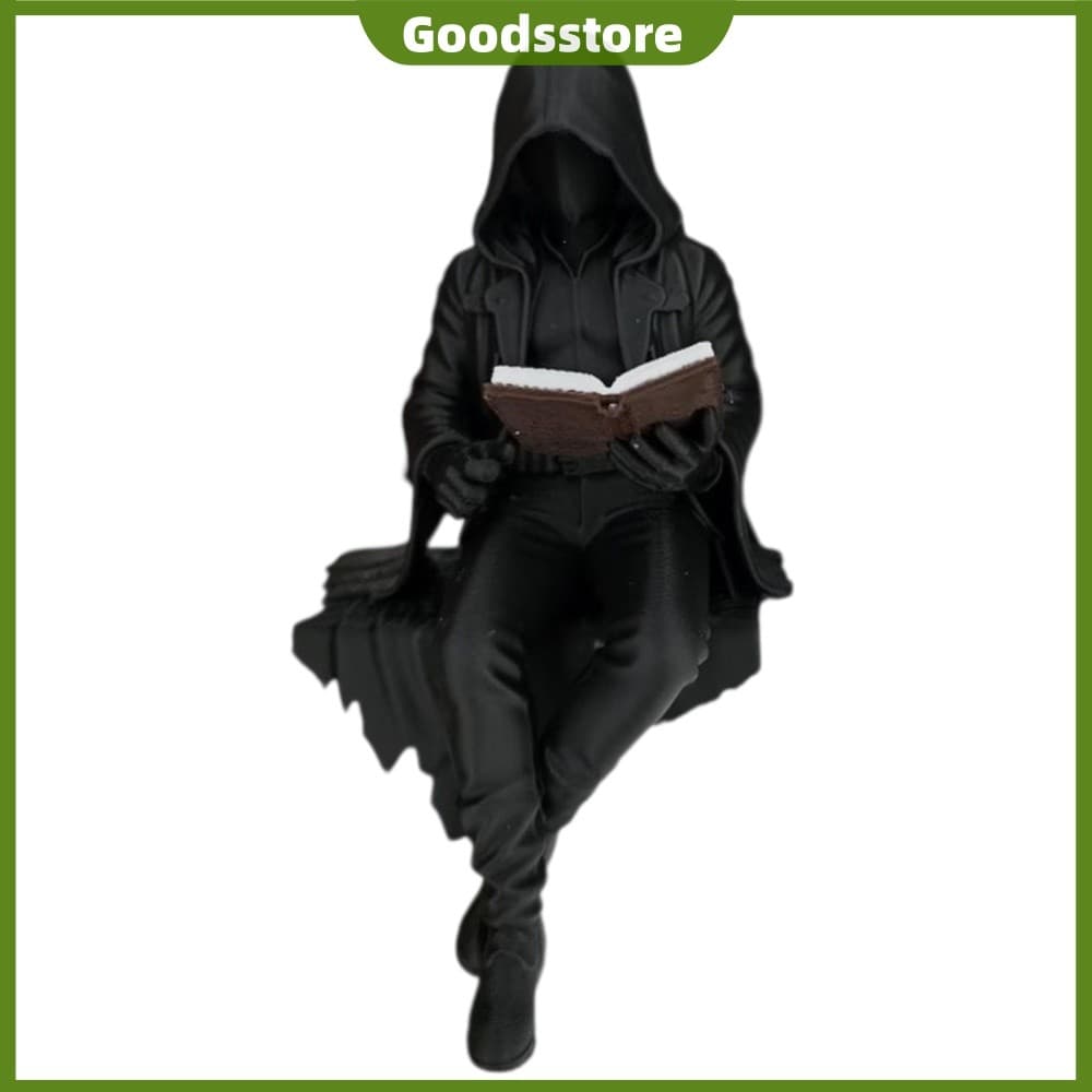 Escultura De Espírito Em Miniatura De Resina Com Decoração Gótica De Livro Para Prateleira De Escritório [Goodsstore.br]