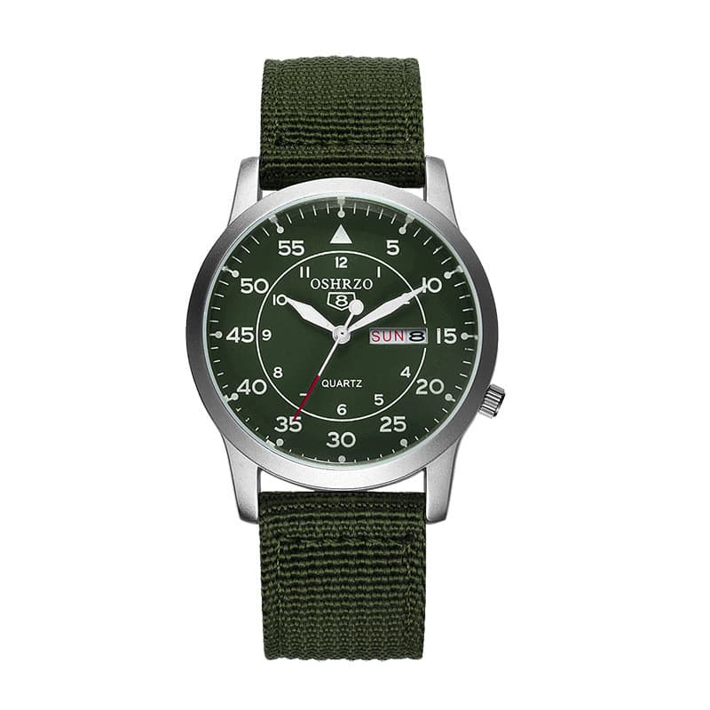 Relógio esportivo masculino de quartzo com pulseira de Nylon relógio de pulso à prova d'água relógio de estudante moda c