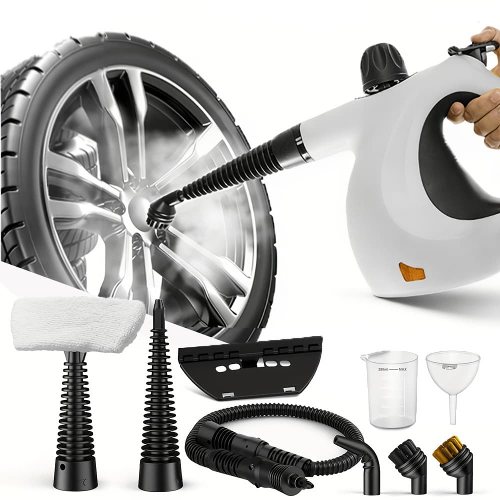 Limpador Higienizador a Vapor Portátil de Alta Pressão com Acessórios para Cozinha, Sofá, Banheiro, Vidros e Carro 220V