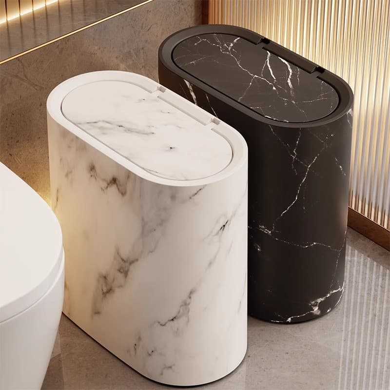 Lixeira doméstica 2026 novo estilo banheiro Hotel b & b com tampa cozinha sala de estar lata de lixo