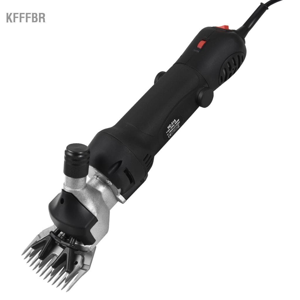 Kfffbr Tesouras de ovelha Tosquiadeiras elétricas 690W Máquina de tosquiar gado profissional de fazenda 6 velocidades