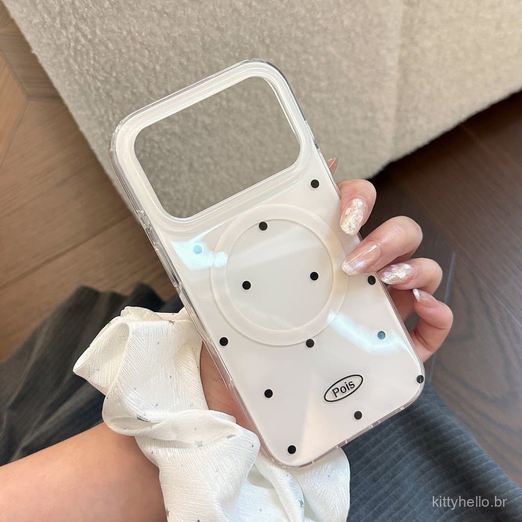 Suporte magnético Wave-dot 17 é adequado para capas de iPhone 17 Pro Max, iPhone 15 e iPhone 16 com espelho de dupla cam