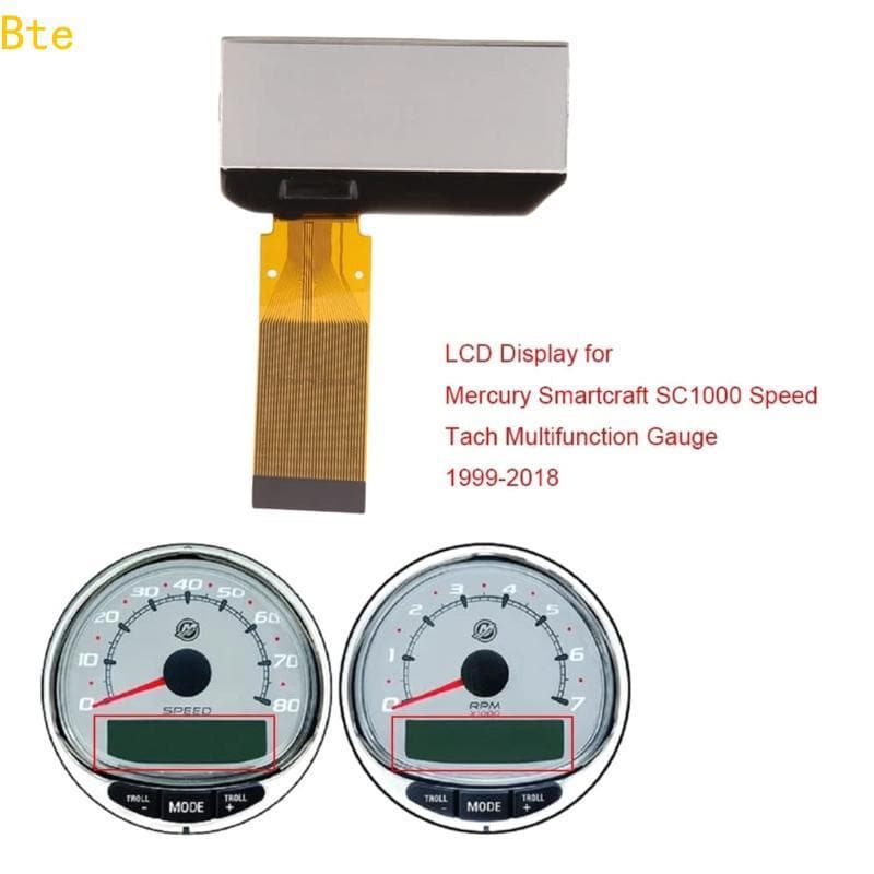 Bte Velocímetro Tacômetro Display LCD Para Smartcraft SC1000 Painel Medidor