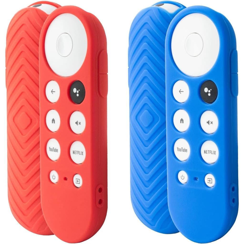 Pacote com 2 Capas para Controle Remoto Compatíveis com Chromecast com Google TV 2020, Capa de Silicone Antiderrapante (