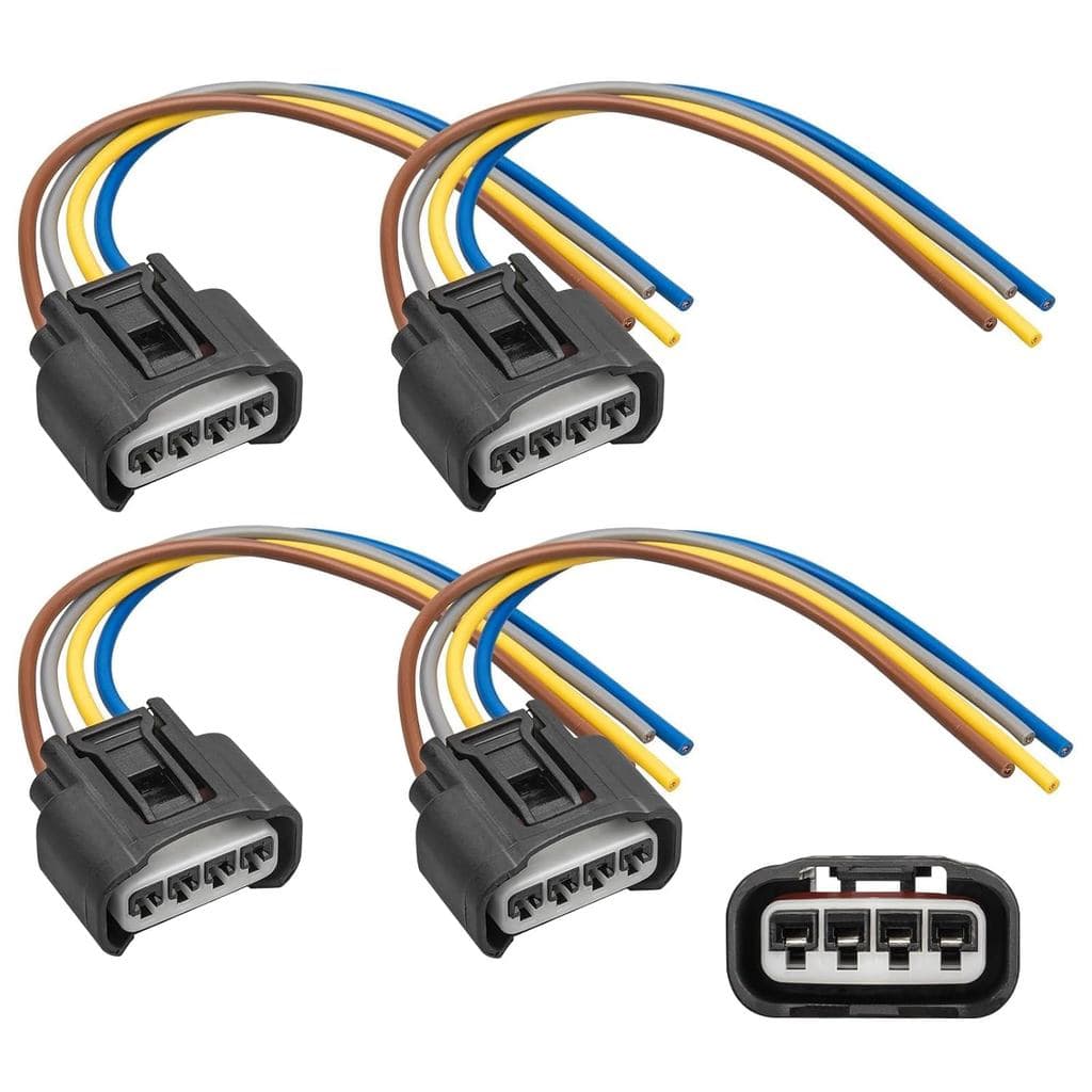 Anina 4PCS 90980-11885 Conector de Bobina de Ignição para Toyota Scion Pontiac Chevrolet Chevy Lexus Adaptador Fêmea de