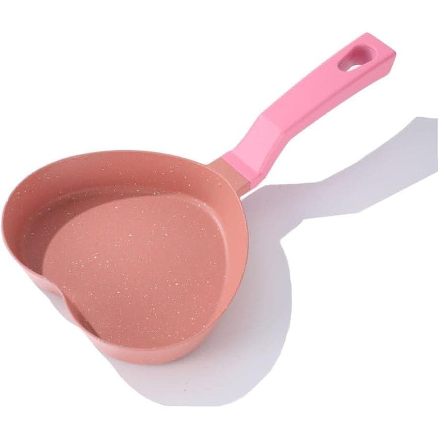 Mini Frigideira Antiaderente para Ovos, Pequena Frigideira com Formato Único de Coração, Frigideira para Um com Reve