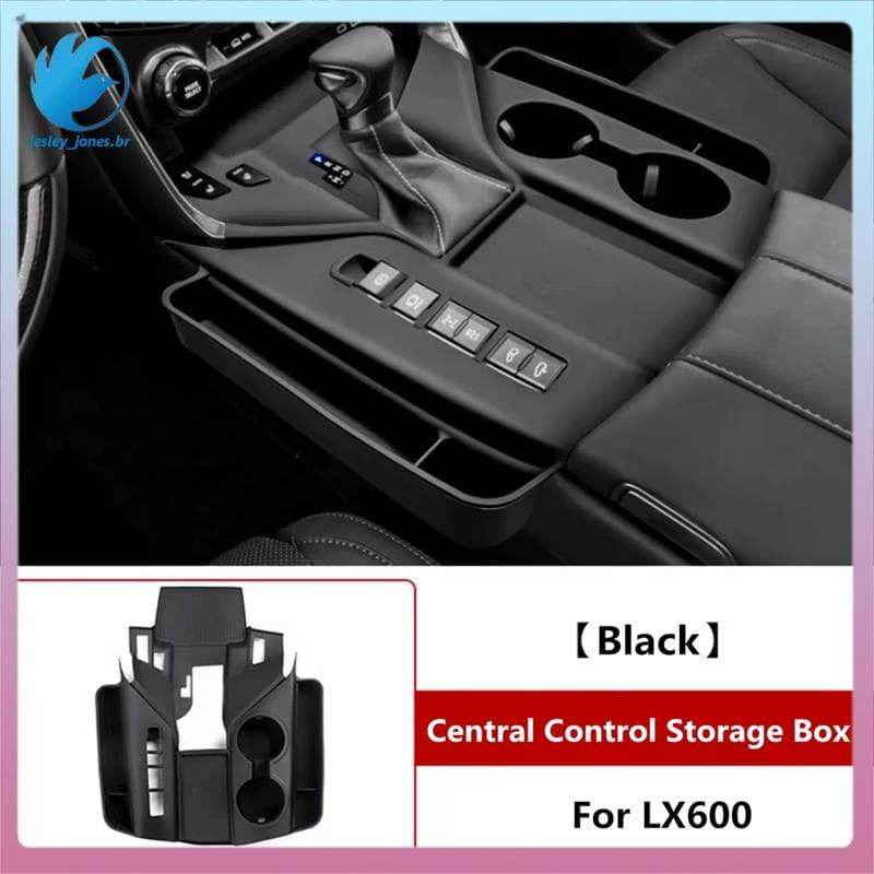 [lesley_jones.br] Caixa De Armazenamento De Borracha Para Interior Do Carro Organizador De Fendas De Assento 600 LX500D