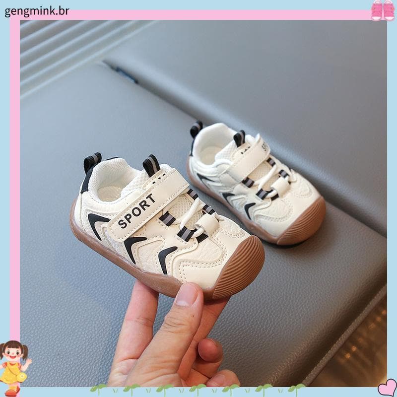Bebê sapatos brancos outono novo estilo de sola macia antiderrapante infantil crianças sapatos da criança 0-3 anos de id
