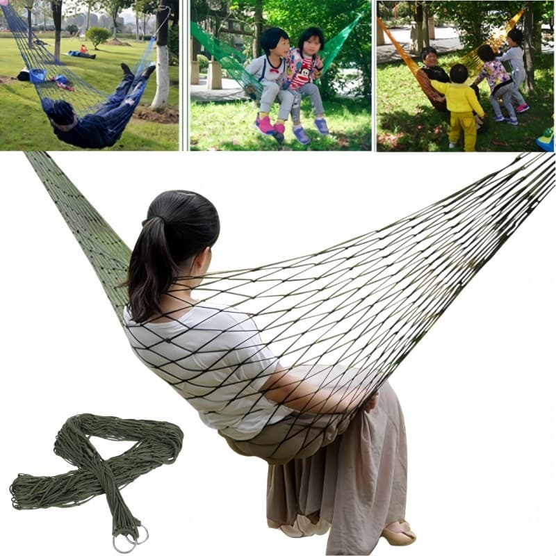 Rede de Dormir  Impermeável em Nylon, Suporte 250kg, para Camping, Pesca e Lazer ao Ar Livre