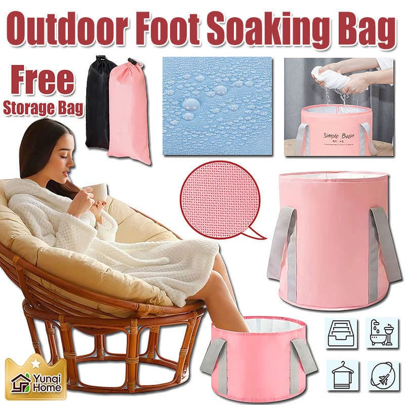 Bolsa Dobrável à Prova de Vazamentos para Banho de Pés, Balde Portátil de Imersão com Isolamento para Uso Externo 2SNR