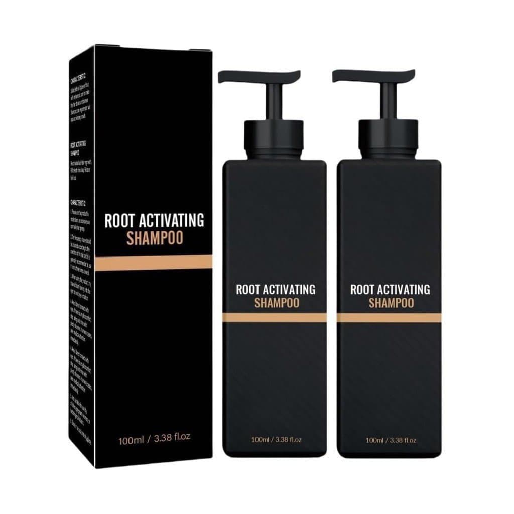 Shampoo ativador de crescimento capilar, shampoo natural unissex, 2 frascos (100ml cada) TXR2 D1PF