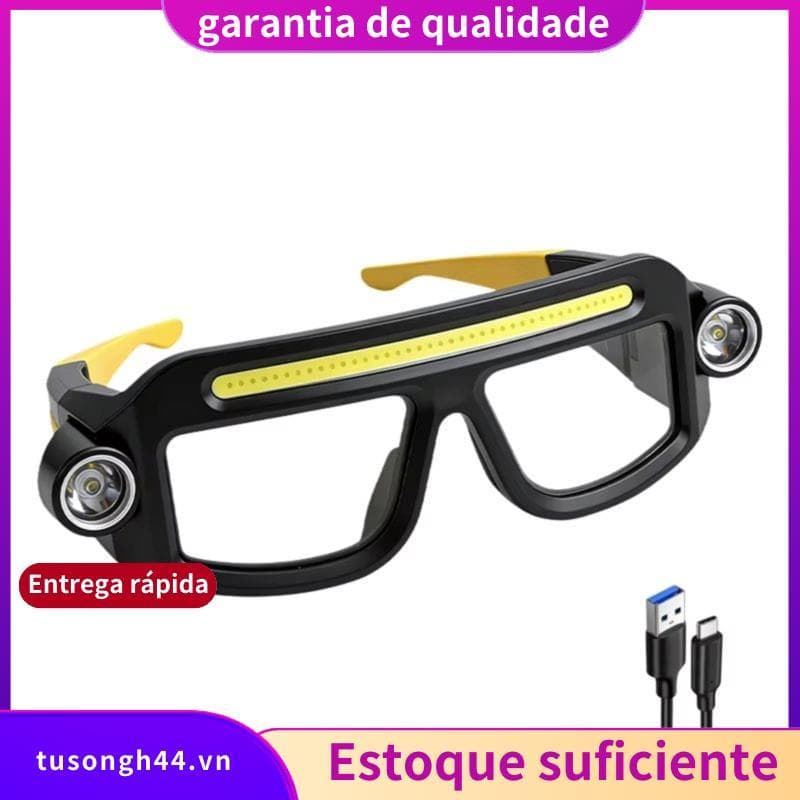 XTE Compacto Portátil COB Farol Recarregável Lâmpada De Óculos Luz Multifuncional Trabalho Para Acampamento Pesca jimarn