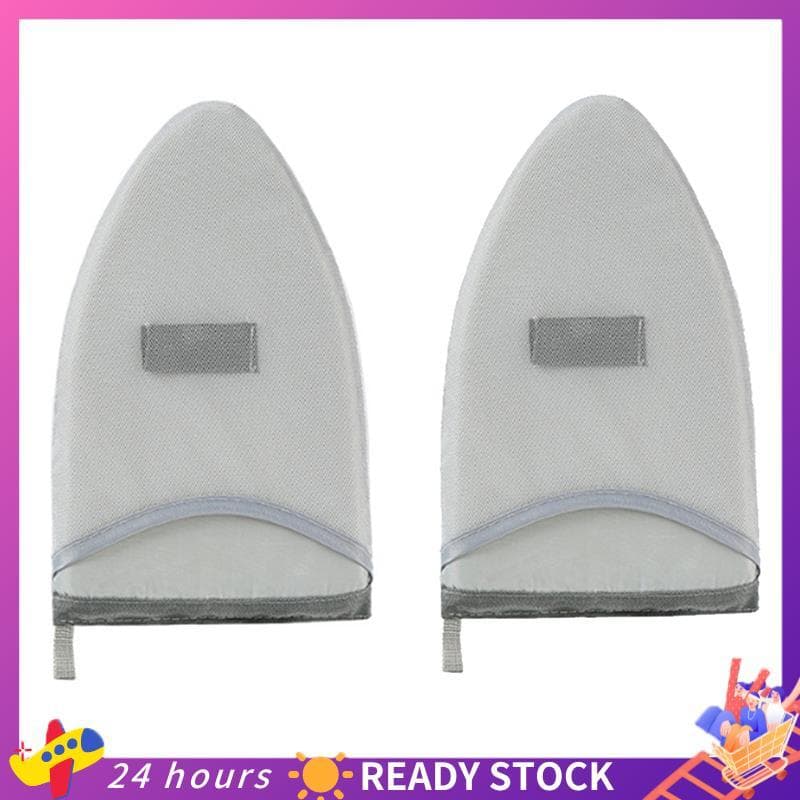 2 Unidades De Tábua De Passar Roupa Portátil Resistente A Vapor Com Alça Para Dedo Mini