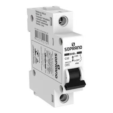 Disjuntor 32a 1 Polo Soprano Unipolar