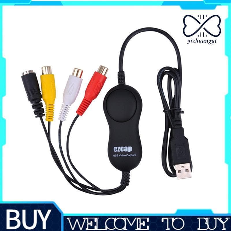 Ezcap158 USB 2.0 Placa De Captura De Áudio E Vídeo AV S-Video Gravação De Analógica Para Player V8 Hi8 Câmera Filmadora