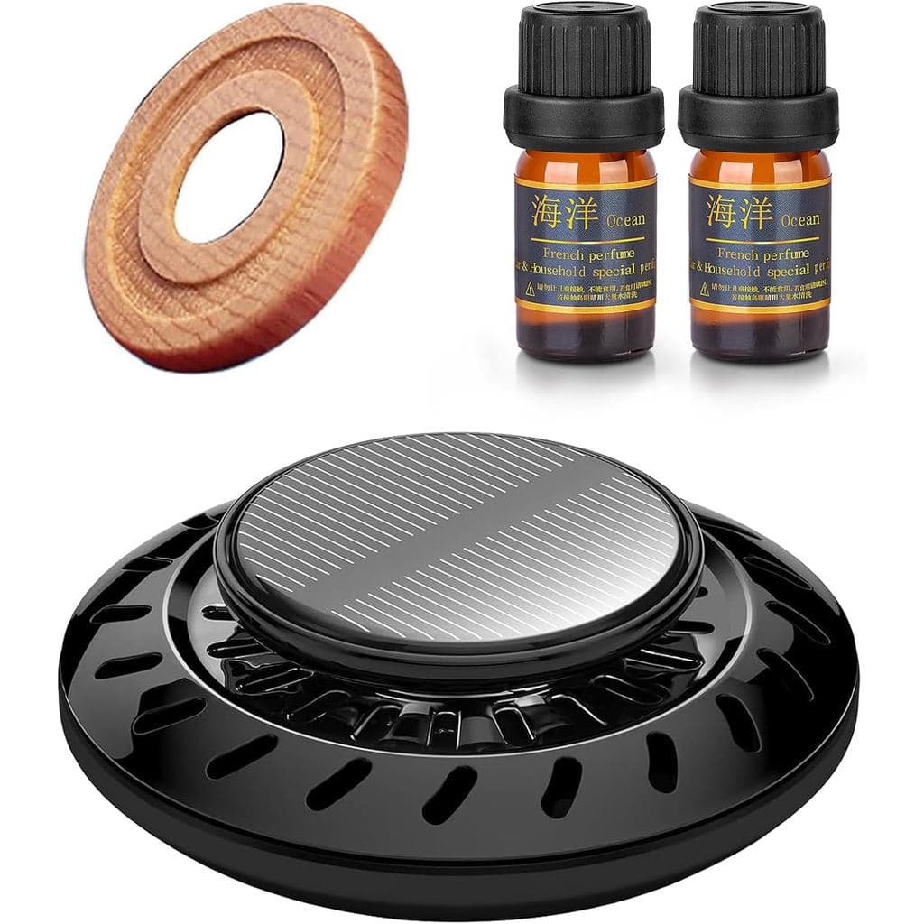 Aromatizador de Ar para Carro Kwak's, Difusor de Óleos Essenciais Rotativo Solar, Decoração para Carro, Acessórios para
