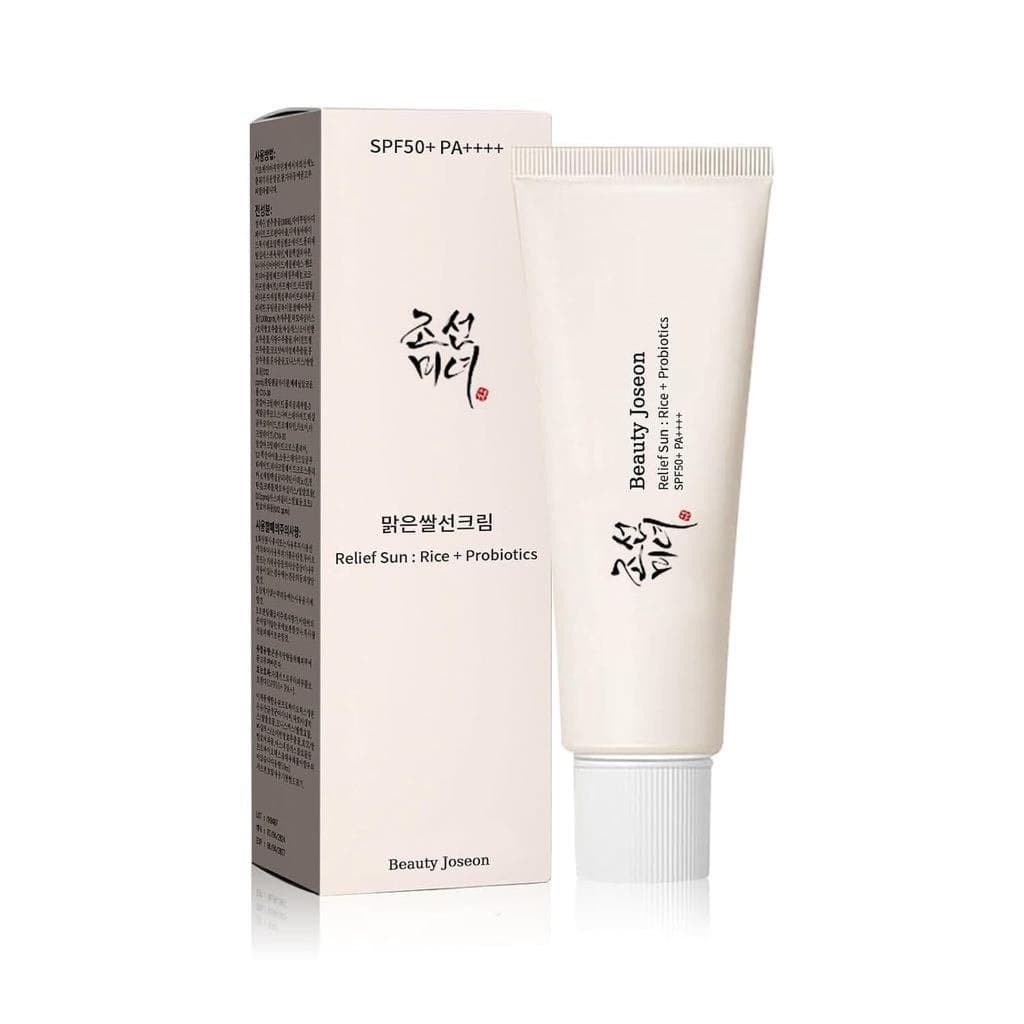 ReliefSunOrganicKoreansunscreenSPF50+,PA++++Arroz e Probióticos | Solução Coreana para Todos os Tipos de Proteção Nutrit