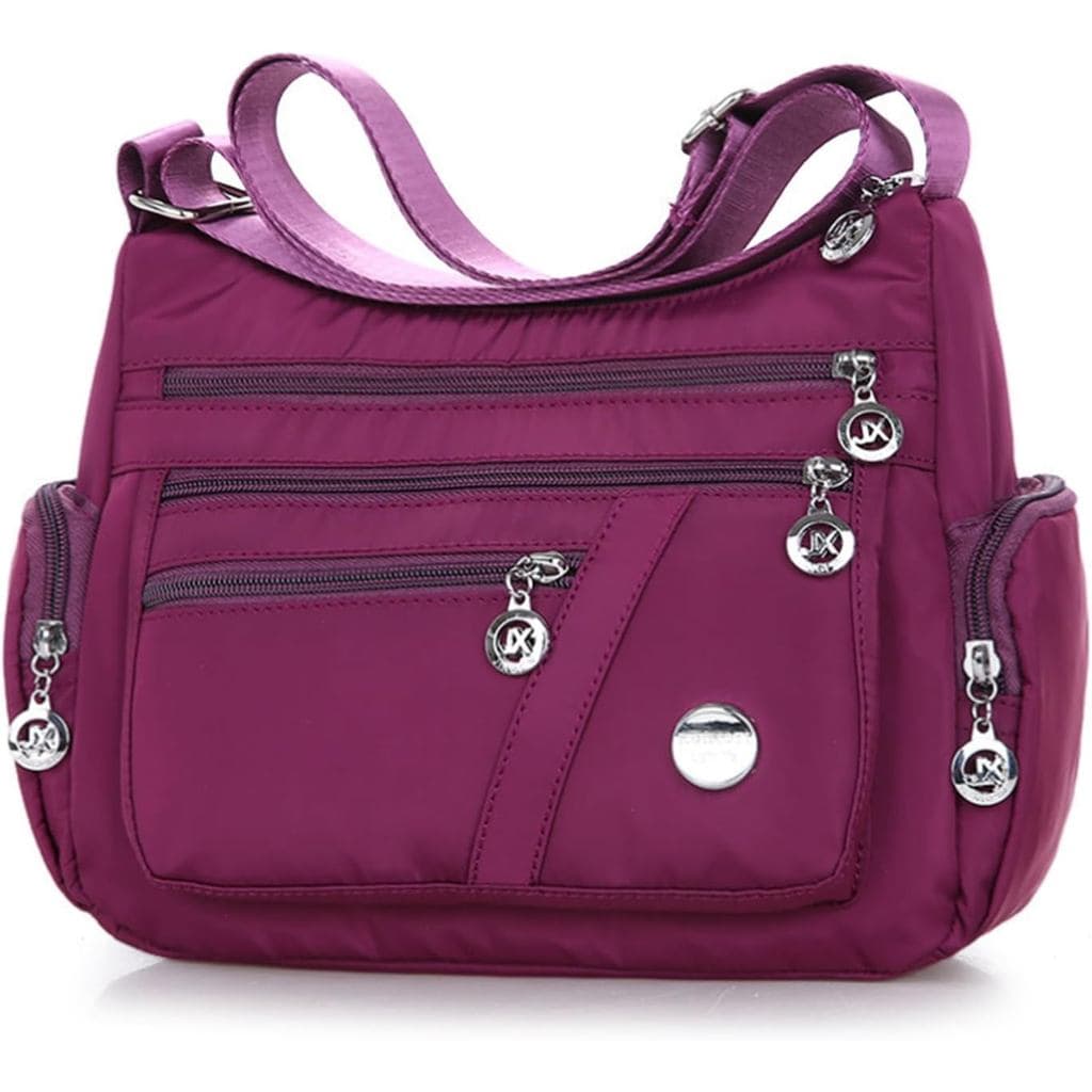 Bolsas Transversais de Nylon WITERY para Mulheres - Bolsa Transversal Impermeável com Zíper e Múltiplos Bolsos, Bolsa de