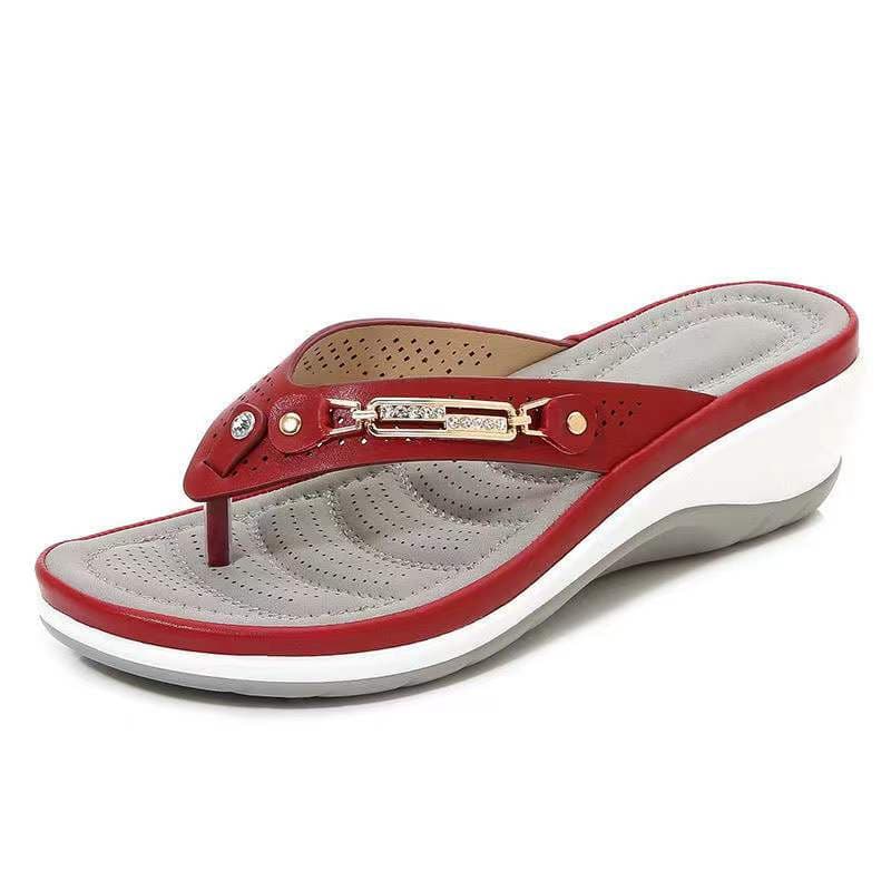 69441 Sandálias Femininas com Padrão Floral Retrô, Elegantes e Antiderrapantes para Senhoras AXLO 5142