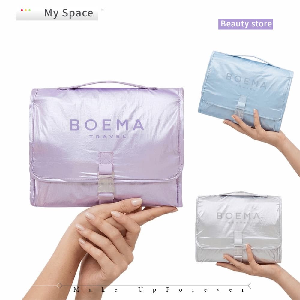 MY Organizador De Lavagem Cosmética , Bolsa De Higiene Para Viagem Com Bolsos Em TPU Fosco Vários Compartimentos , Fecho