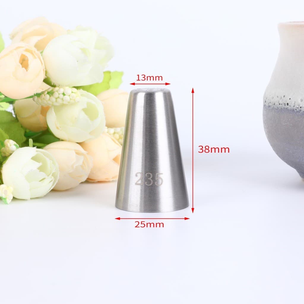 235 # Bico de confeitar Mont Blanc para creme de castanha com 8 furos, aço inoxidável 304, design de peça única, ferrame